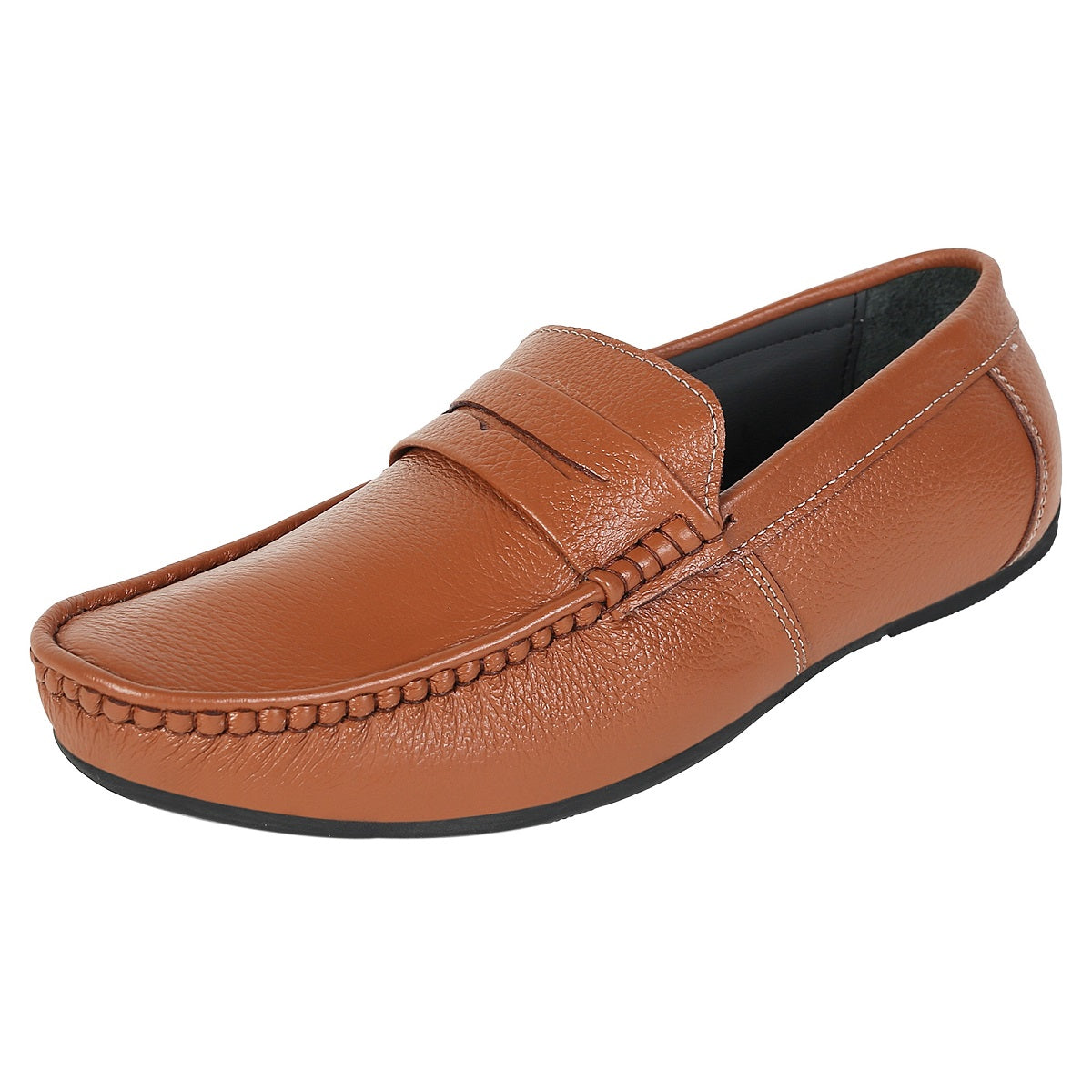 Tan Leather Loafers for Men - SeeandWear