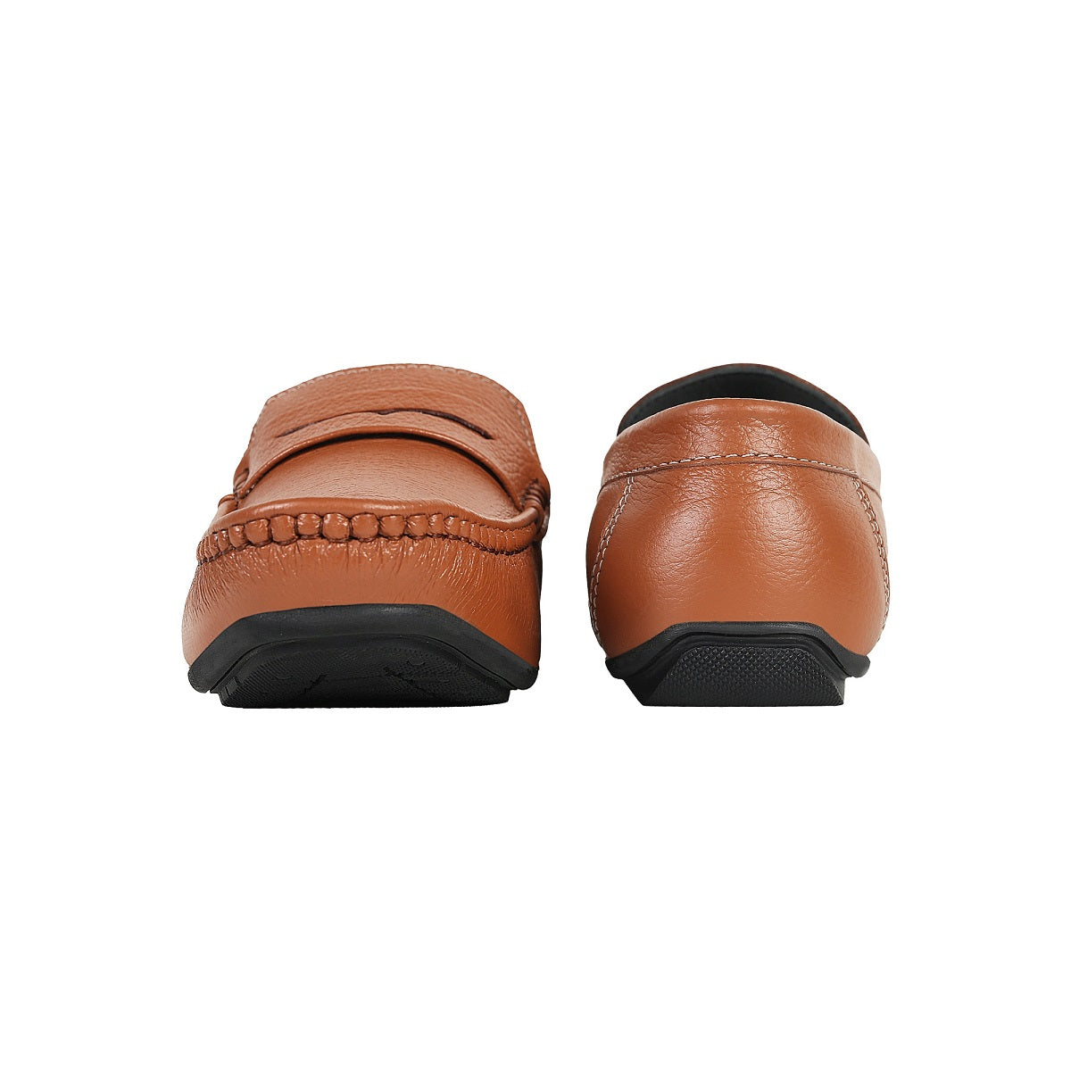 Tan Leather Loafers for Men - SeeandWear