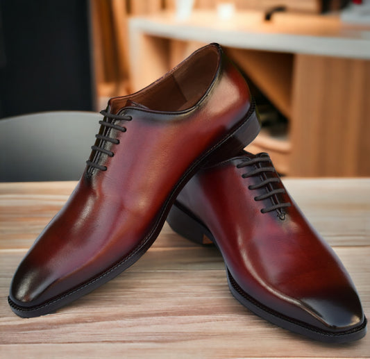 Grant Wine Wholecut Shoes - SeeandWear