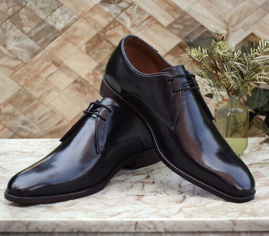 Grant Handmade Leather Sole Derby Shoes - SeeandWear