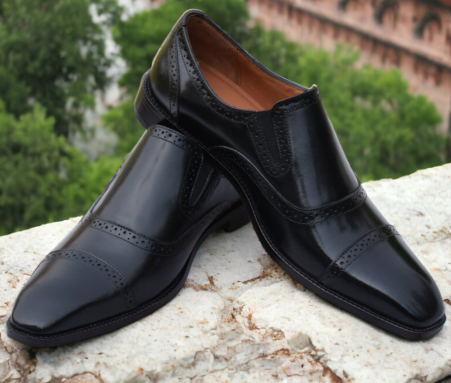 Grant Slipon Brouge Handmade Shoes for Men - SeeandWear