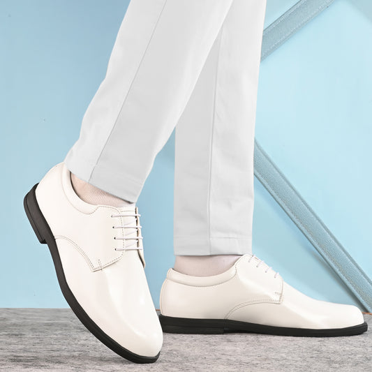 White Patent Leather High Gloss Navy Coast Guard Uniform Shoes