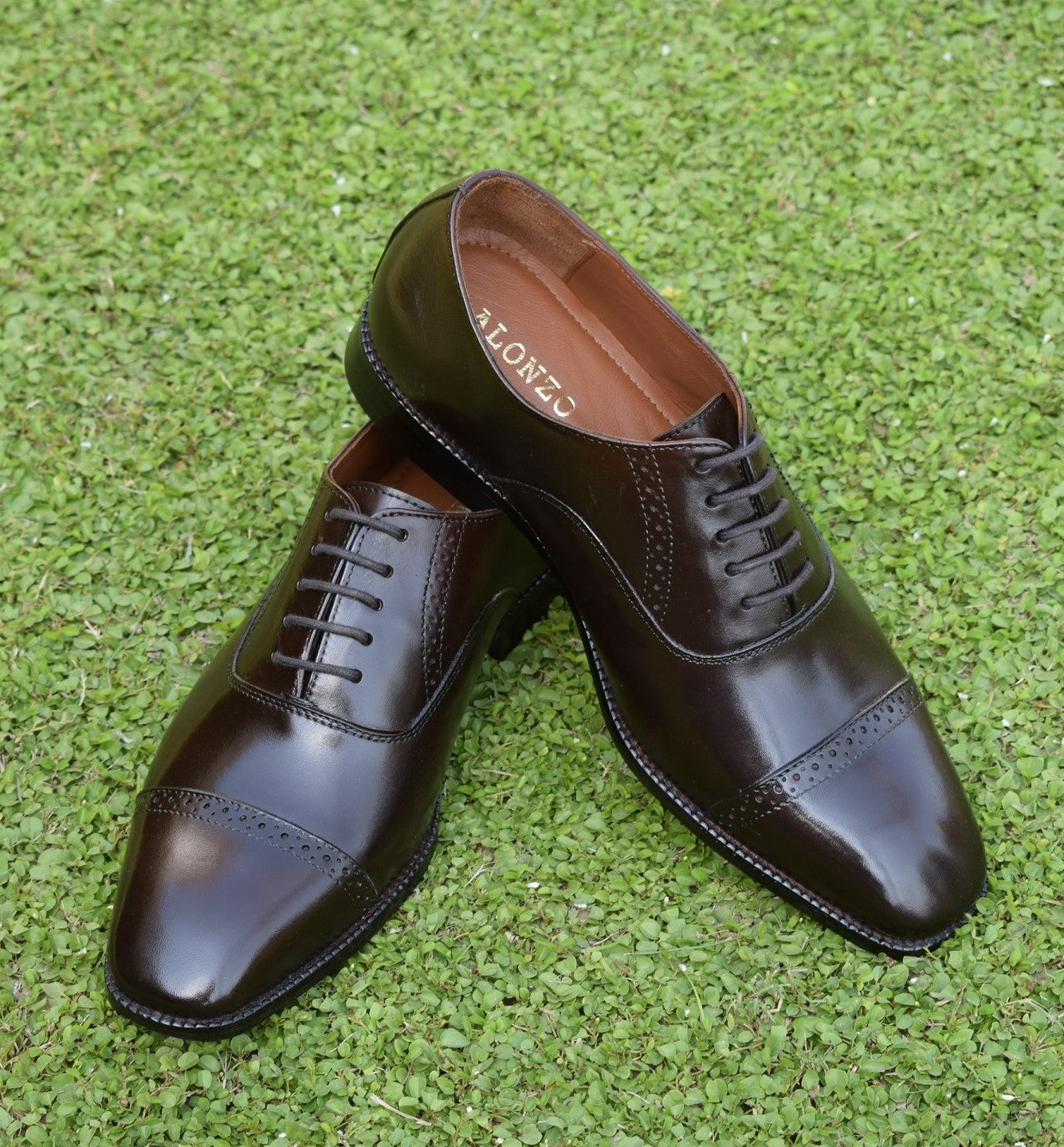Robert Handmade Leather Brogue Shoes - SeeandWear