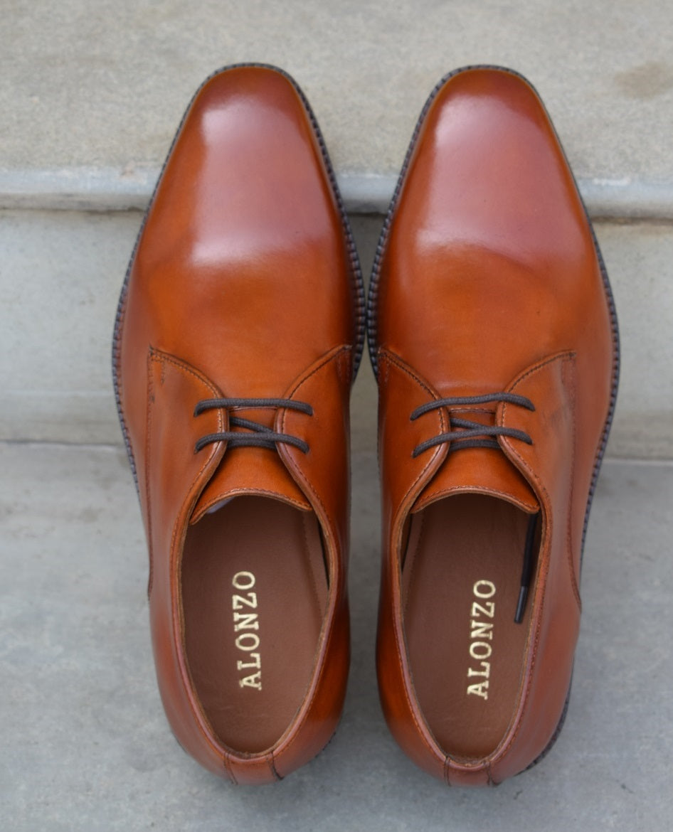 Grant Handmade Leather Sole Derby Shoes - SeeandWear