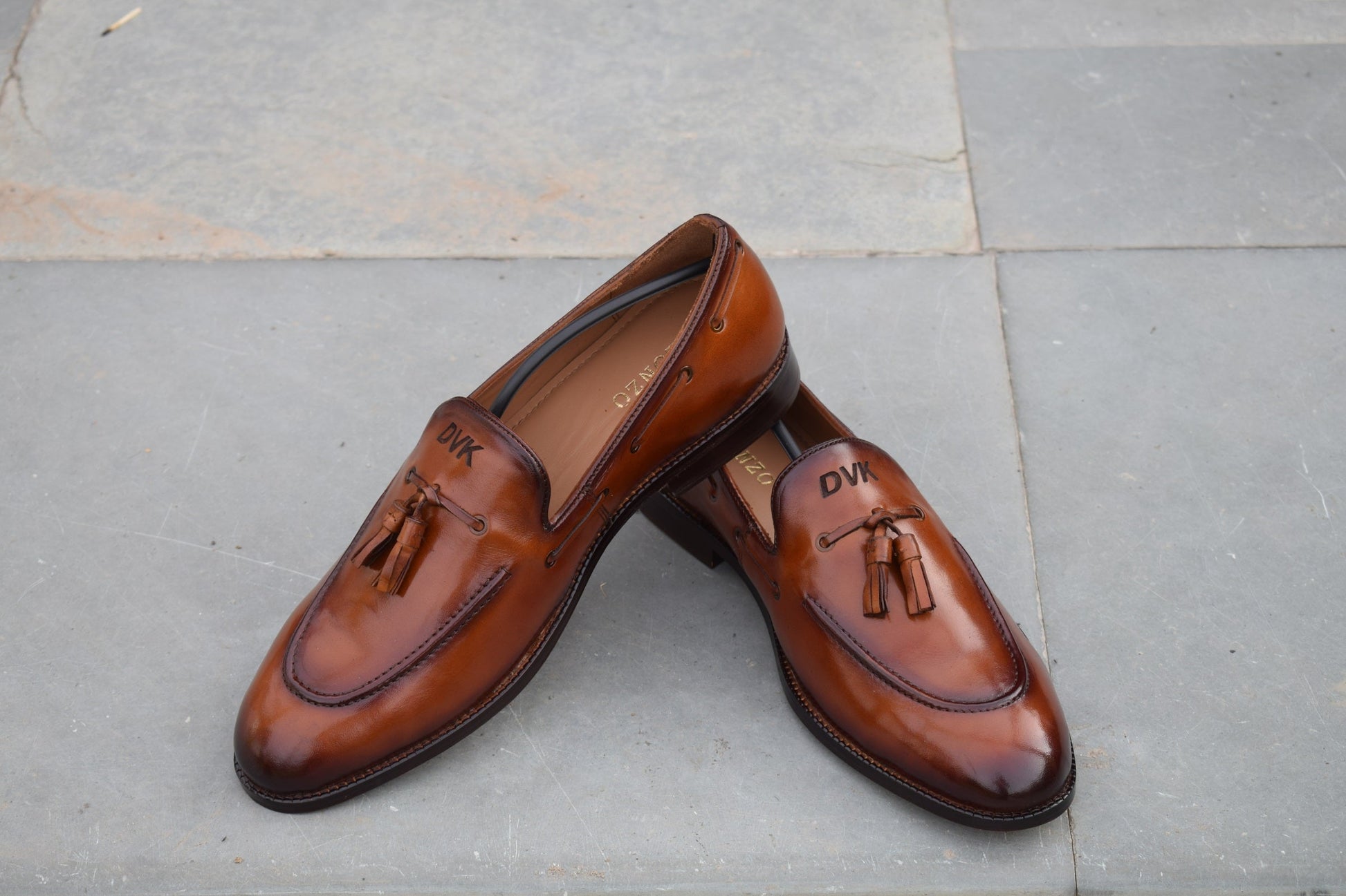 Name Initials Handmade Leather Shoes - SeeandWear