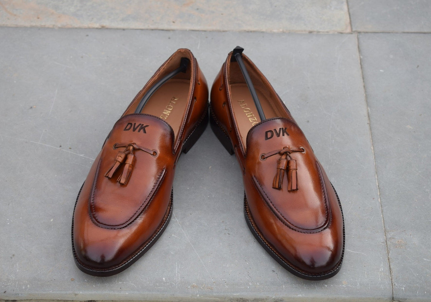 Name Initials Handmade Leather Shoes - SeeandWear