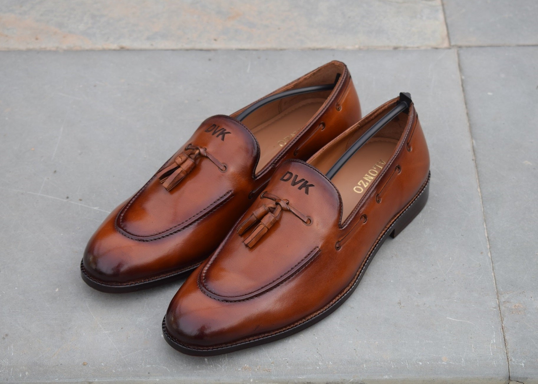 Name Initials Handmade Leather Shoes - SeeandWear