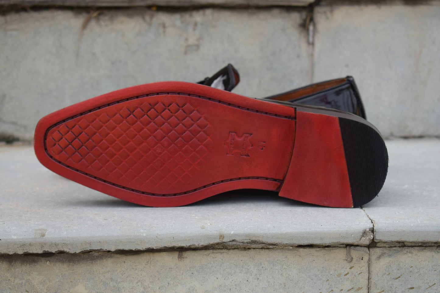 Grant Patent Slipon Leather Shoes for Men