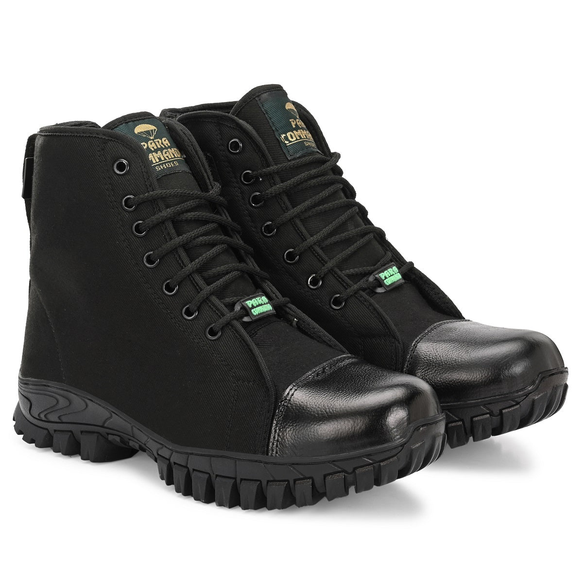 SeeandWear Zipper Jungle Boots for Men Army | Trekking | Antislippery Rubber Sole