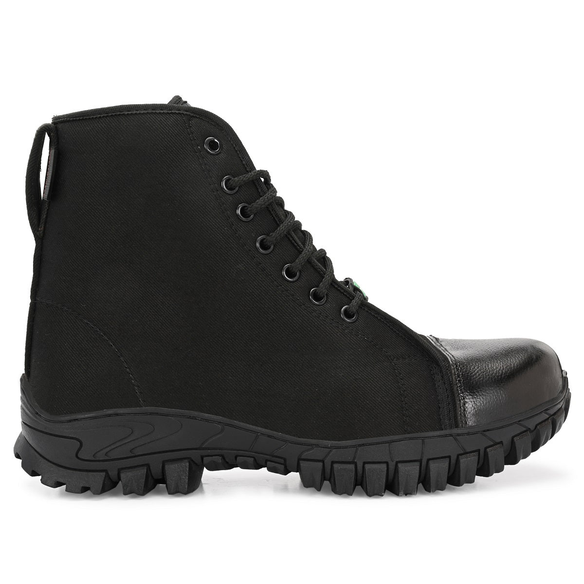 SeeandWear Zipper Jungle Boots for Men Army | Trekking | Antislippery Rubber Sole