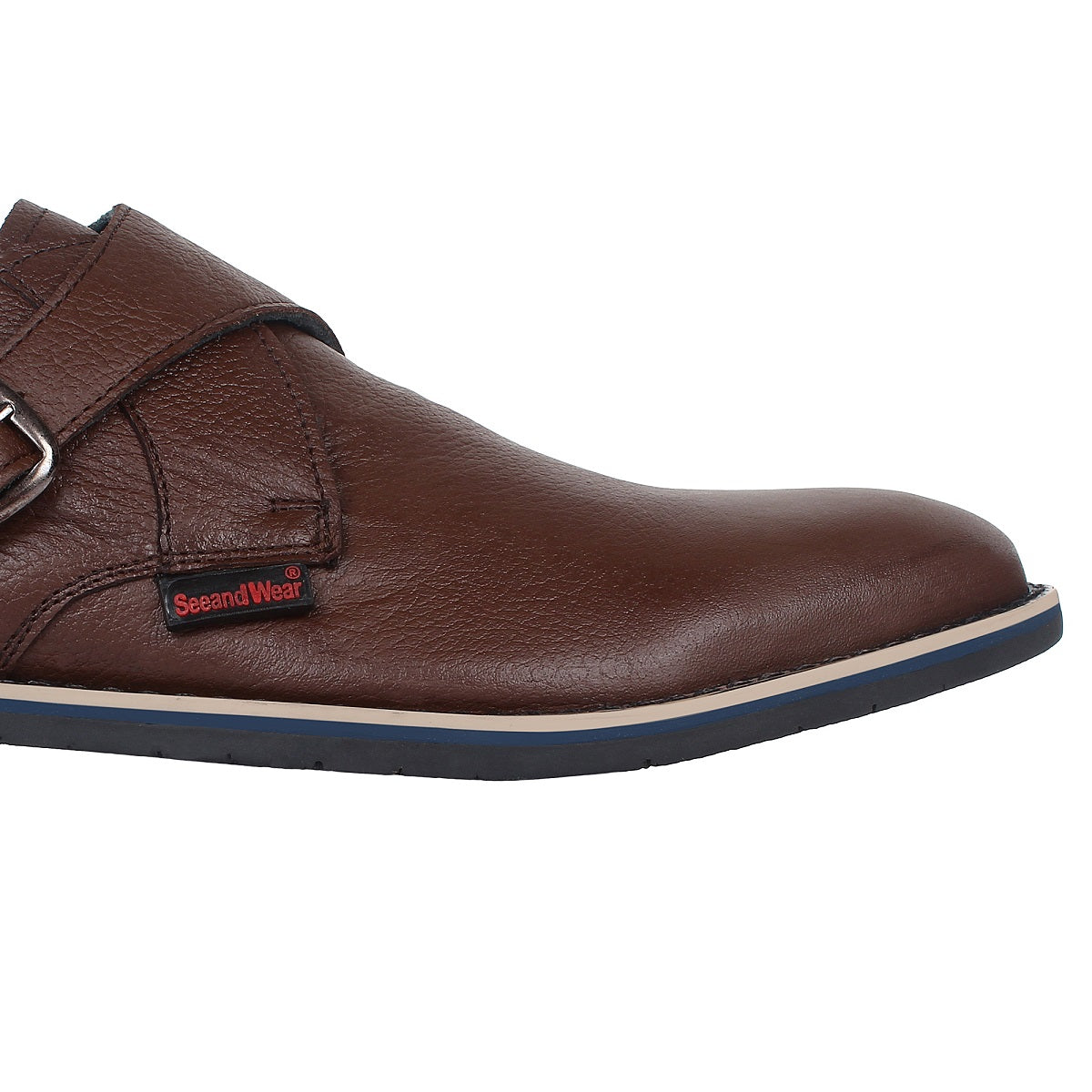 Brown Monk Strap Shoes -Defective - SeeandWear