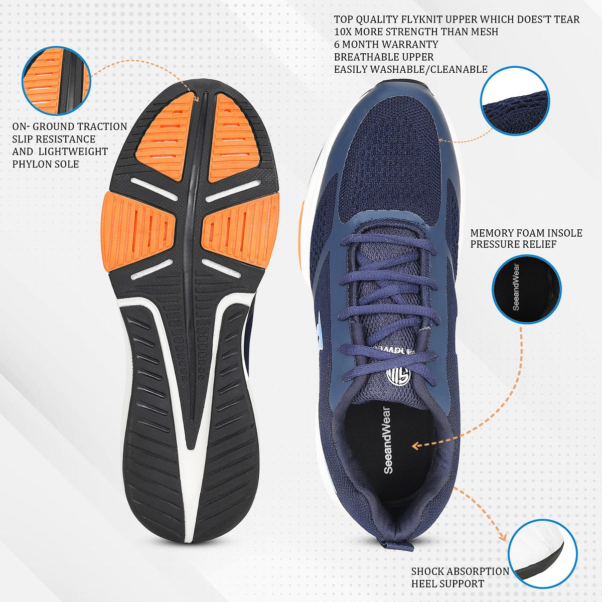 SeeandWear Velocity Sport Shoes For Men