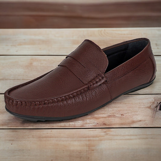 Brown Leather Loafers for Men - SeeandWear