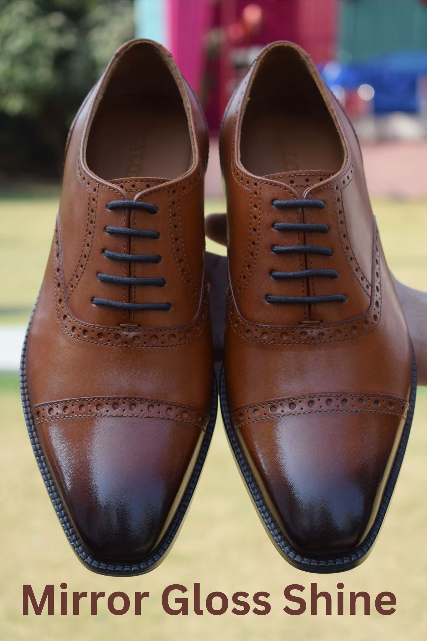 Grant Handmade Leather Brogue Shoes - SeeandWear