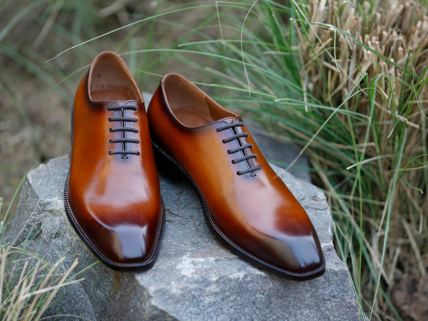 Greyson Wholecut Leather Sole Shoes - SeeandWear