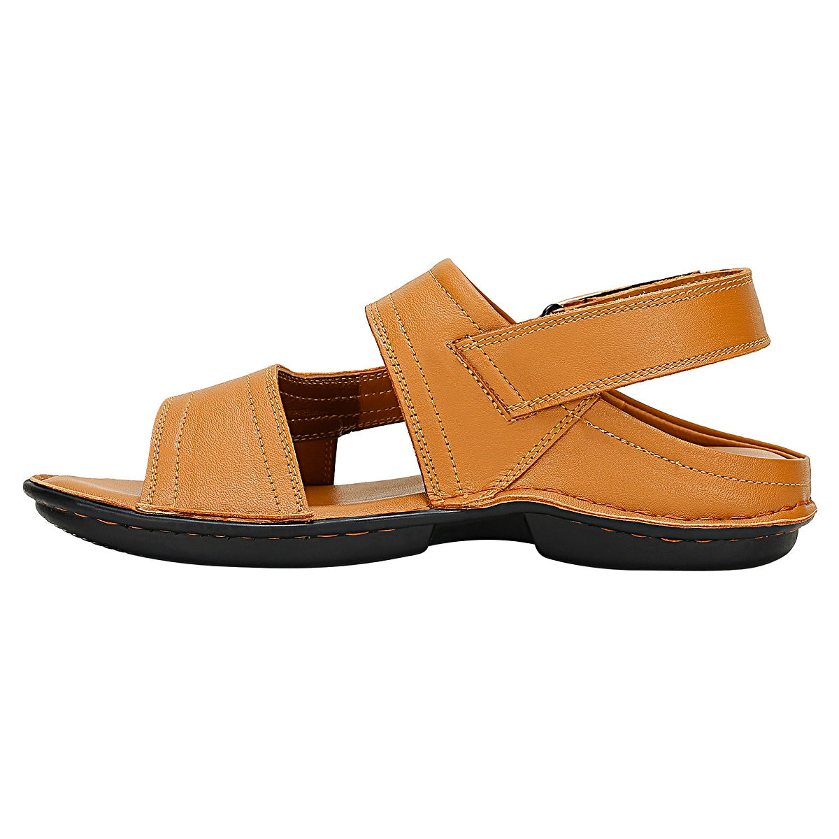 SeeandWear  Men Leather Tan Sandal
