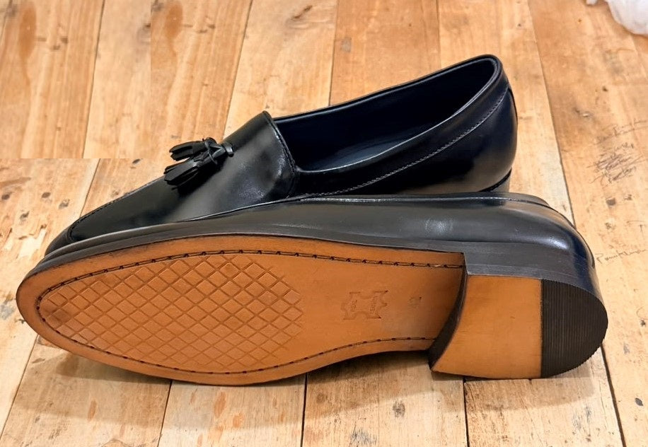 Adam Handmade Black Loafers - Clearance