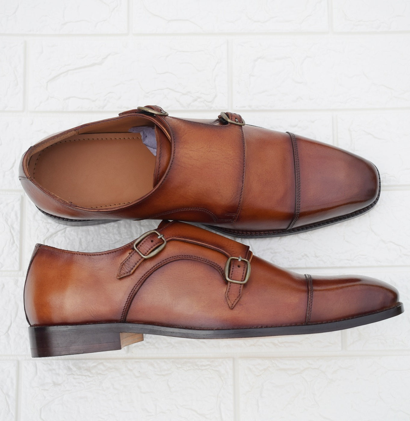 Style Tan Double Monk - SeeandWear