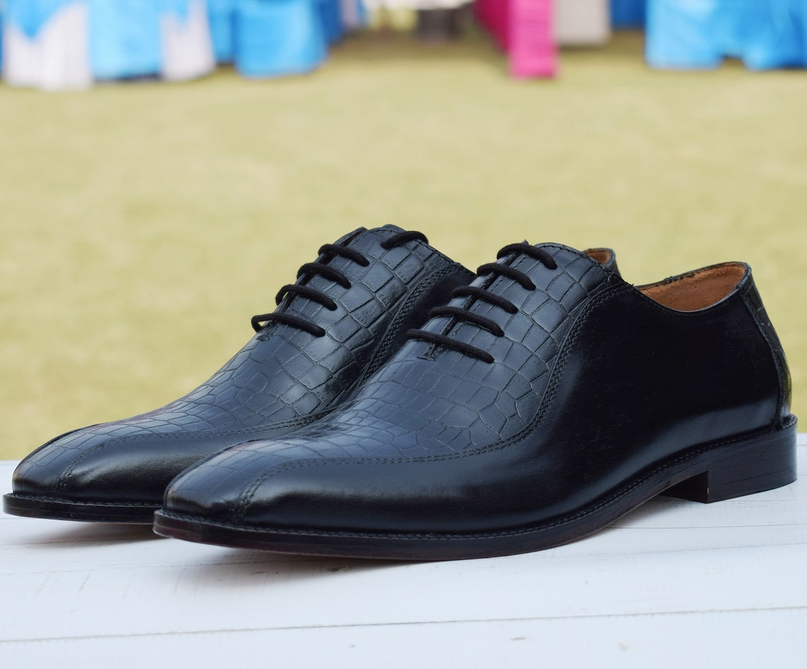 Croco Handmade Leather Shoes - SeeandWear
