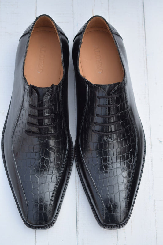 Croco Handmade Leather Shoes - SeeandWear