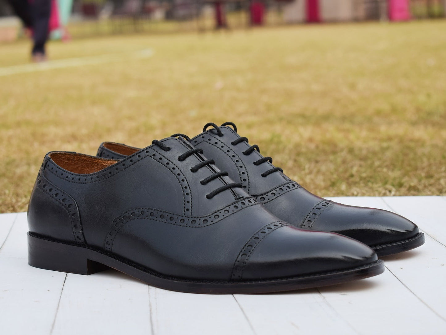 Grant Handmade Oxford Brogue Shoes - SeeandWear