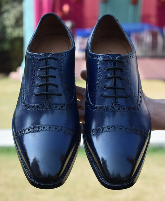 Grant Sapphire Handmade Leather Shoes - SeeandWear