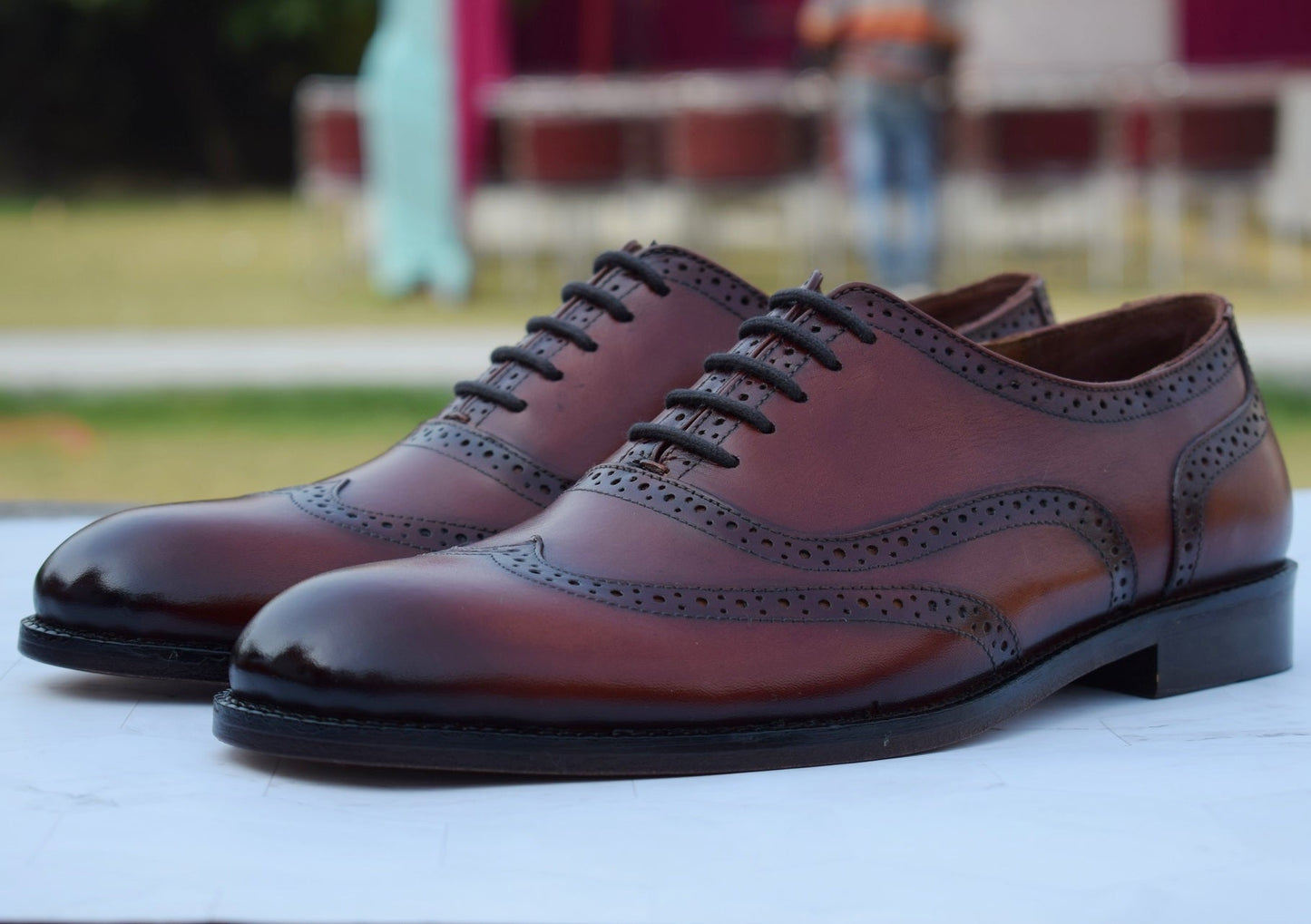 Rosewood Handmade Brogue Shoes - SeeandWear