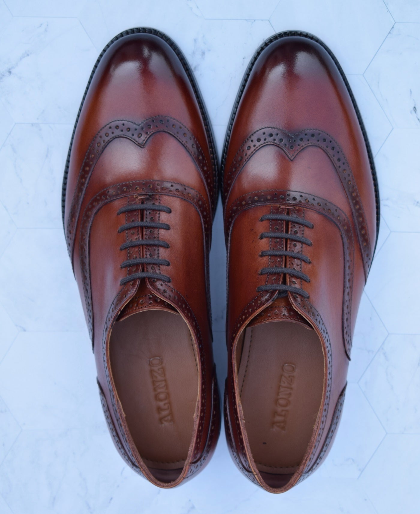 Rosewood Handmade Brogue Shoes - SeeandWear