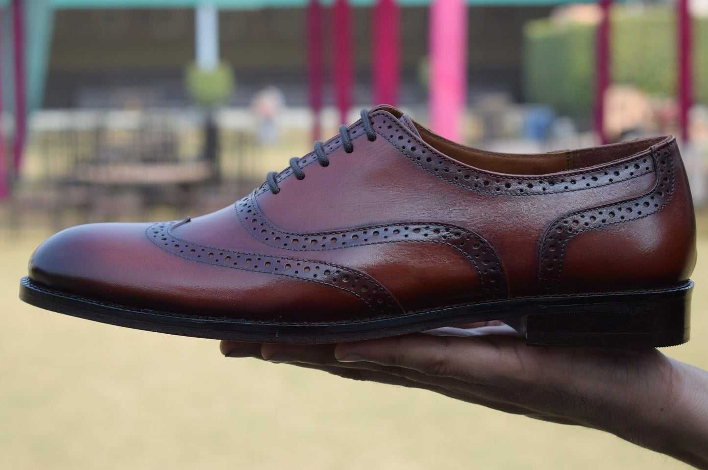 Rosewood Handmade Brogue Shoes - SeeandWear