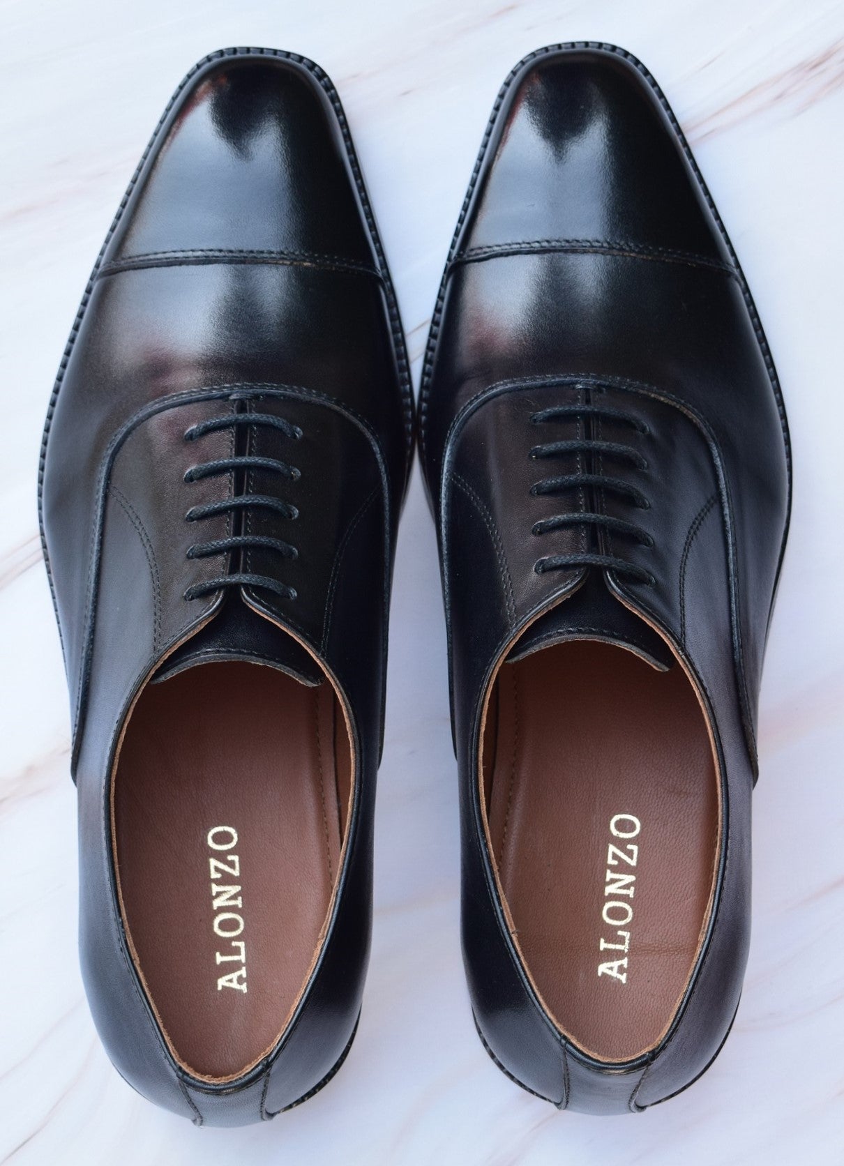 Grant Oxford Handmade Leather Sole Shoes - SeeandWear
