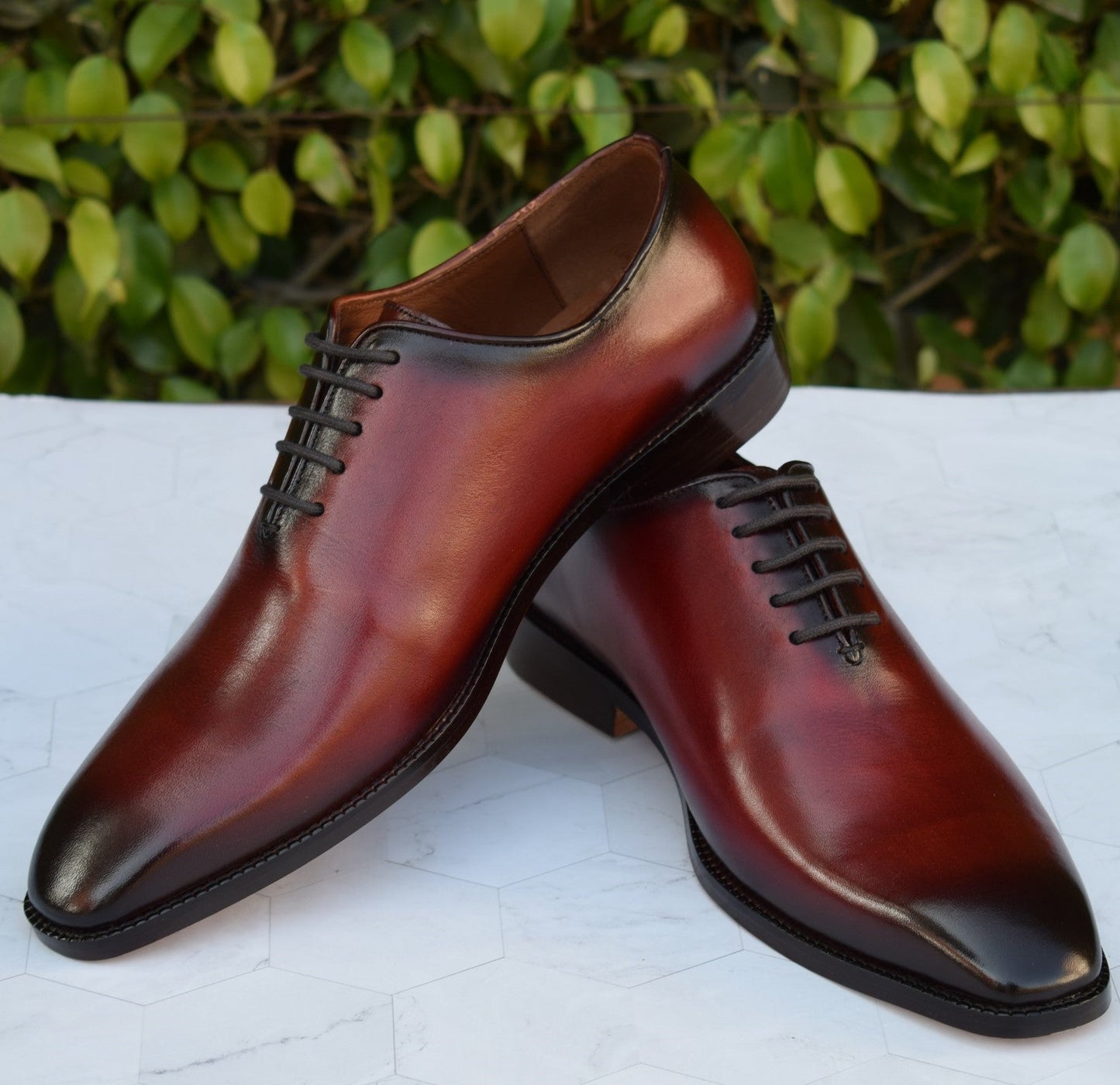 Grant Wine Wholecut Shoes - SeeandWear