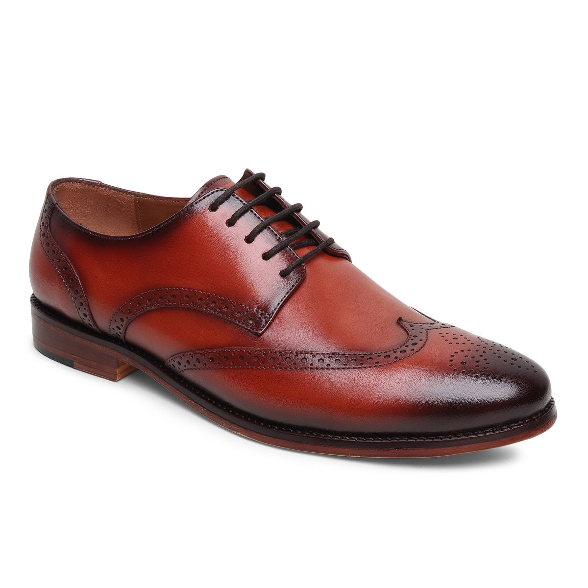 Kasper Brogue Leather Sole Shoes - SeeandWear