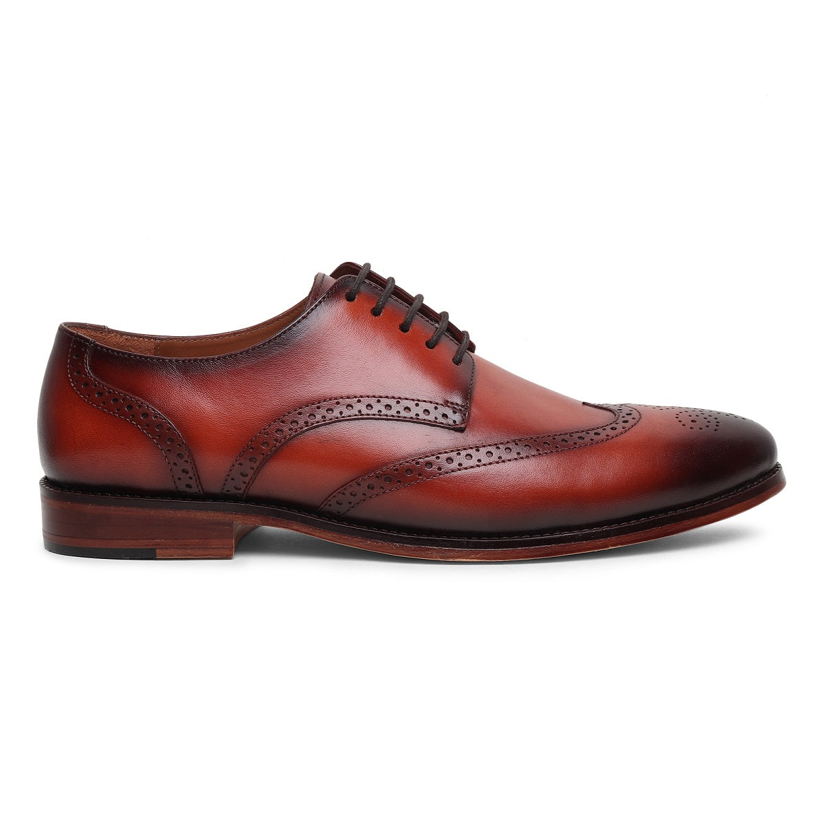 Kasper Brogue Leather Sole Shoes - SeeandWear
