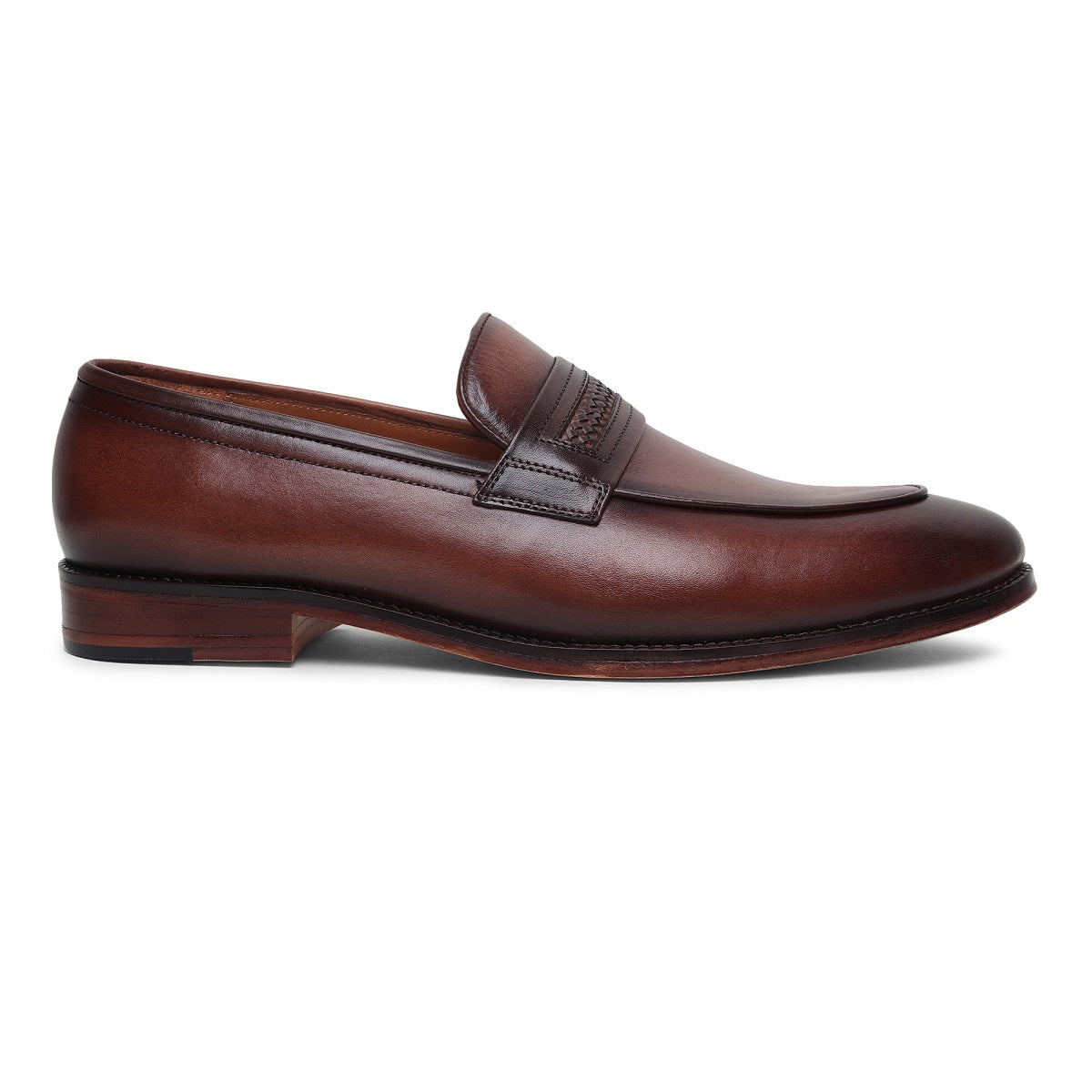 Matteo Weaving Slipon Leather Sole Shoes - SeeandWear