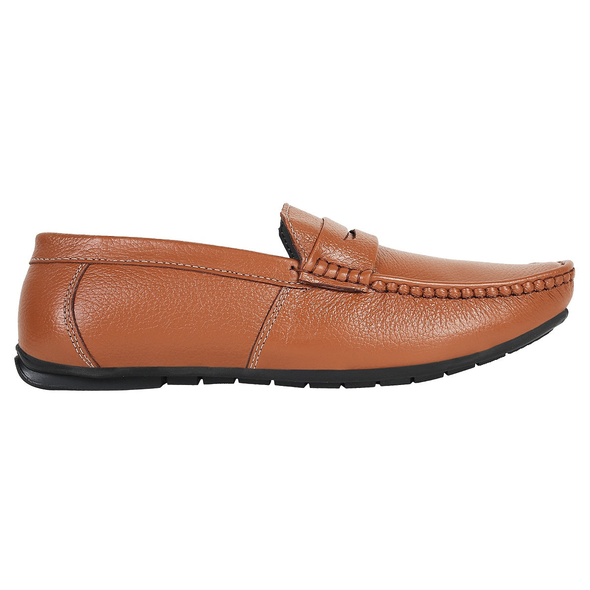 Tan Leather Loafers for Men