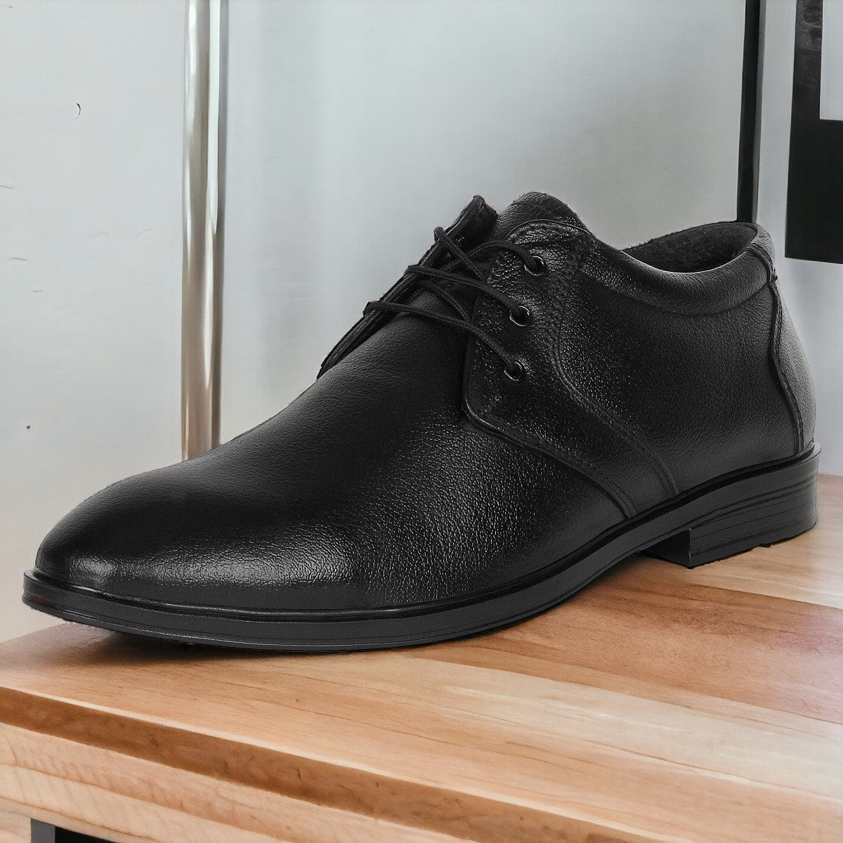 Leather Lace up Formal Shoes for Men - Main Image