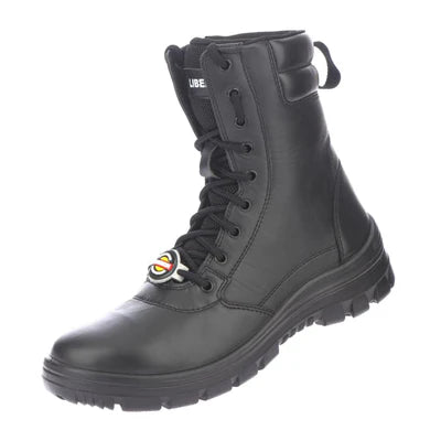 Warrior Genuine Leather Black Defence Jungle Boot for Men