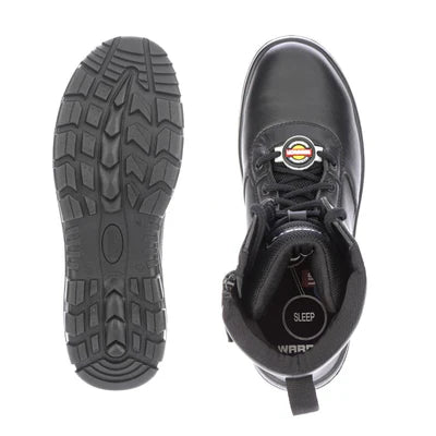 Warrior Genuine Leather Black Defence Jungle Boot for Men