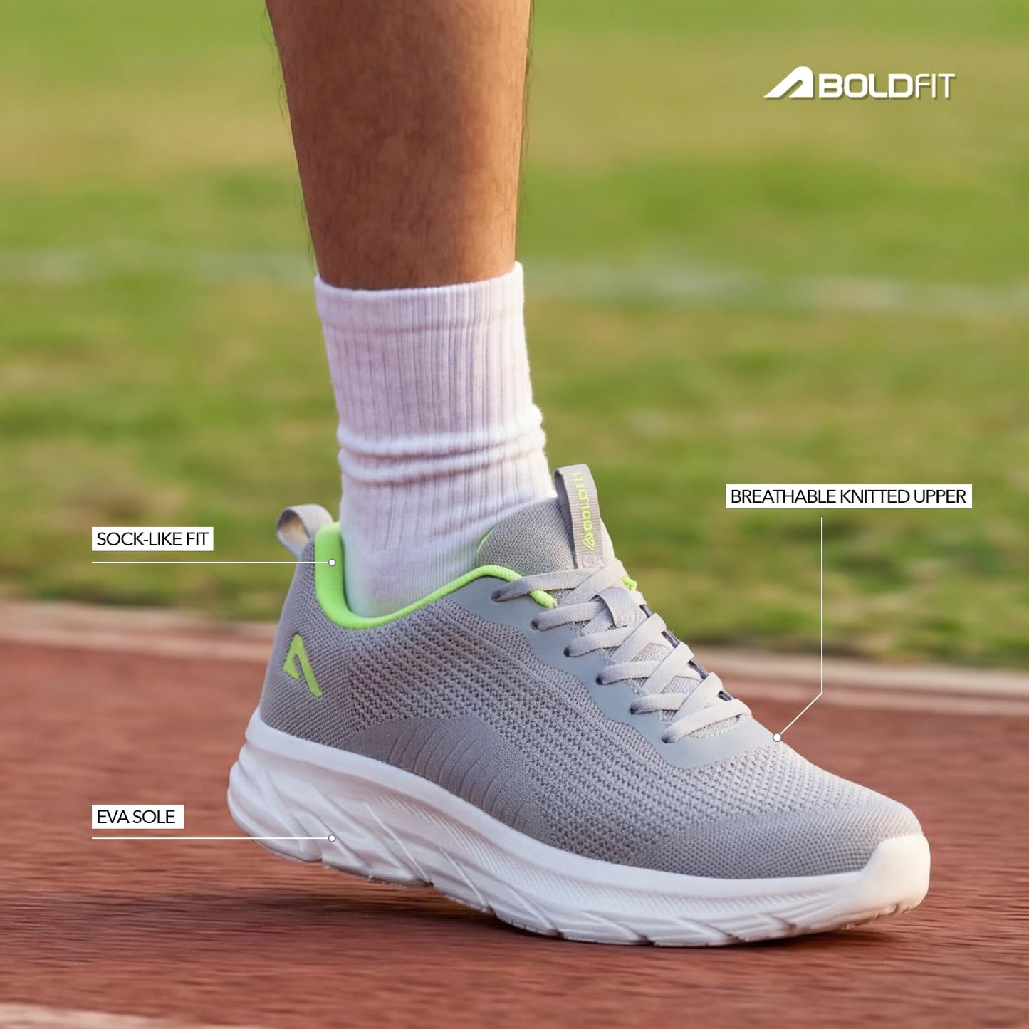 Boldfit Black Running Comfortable Sports Shoes for Men | Running Lightweight Gym Shoe for Men | Workout Soft Cushioned Walking Shoe for Men | Anti Slip Gym Footwear