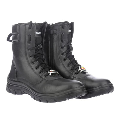 Warrior Genuine Leather Black Defence Jungle Boot for Men