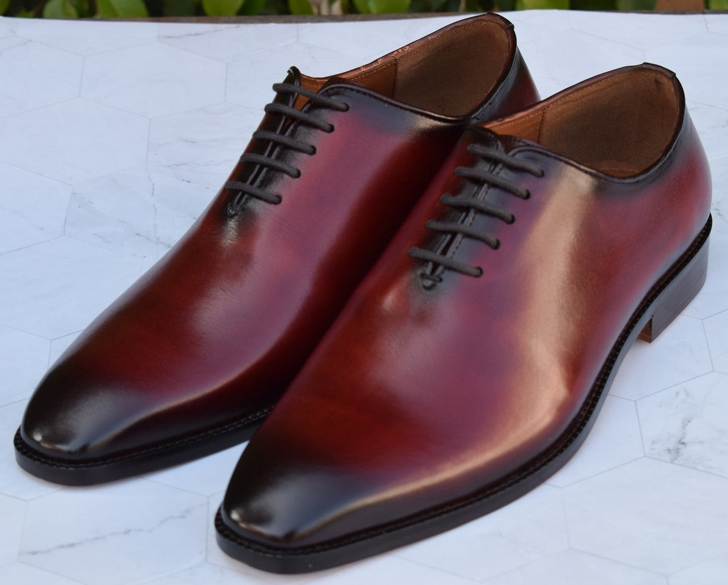 Grant Wine Wholecut Shoes - Clearance