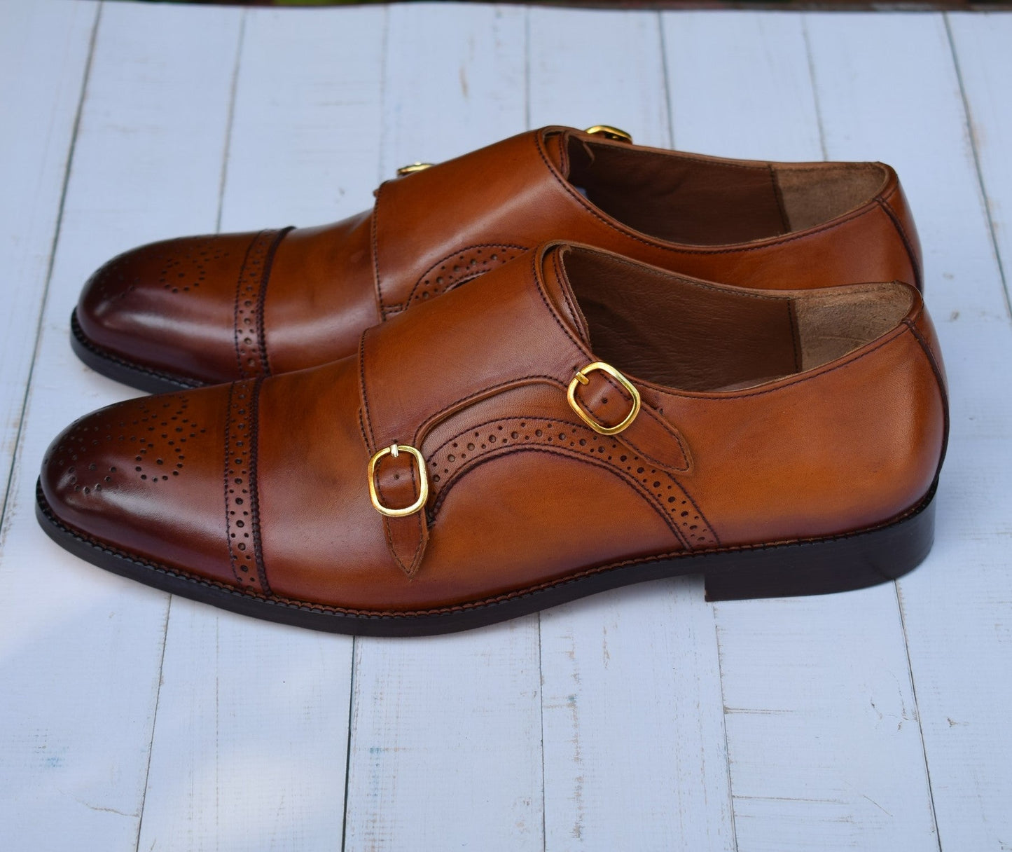 Adam Brogue Leather Shoes - SeeandWear