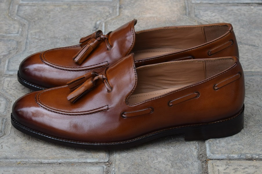 Adam Handmade Leather Sole Loafers