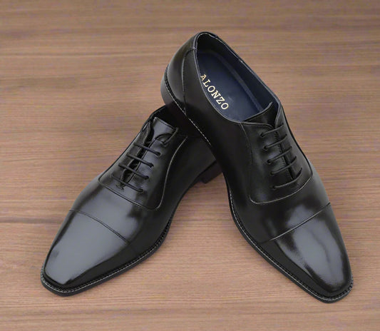 Grant Handmade Leather Sole Oxford Shoes - SeeandWear