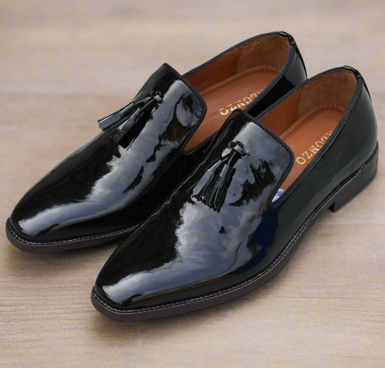 Grant Patent Slipon Leather Shoes for Men
