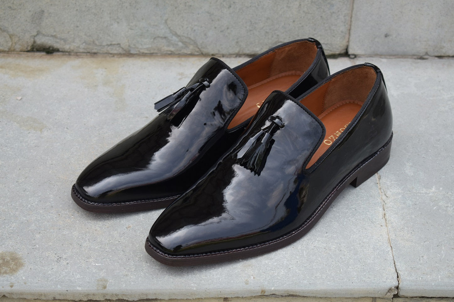 Adam Patent Slipon Shoes for Men