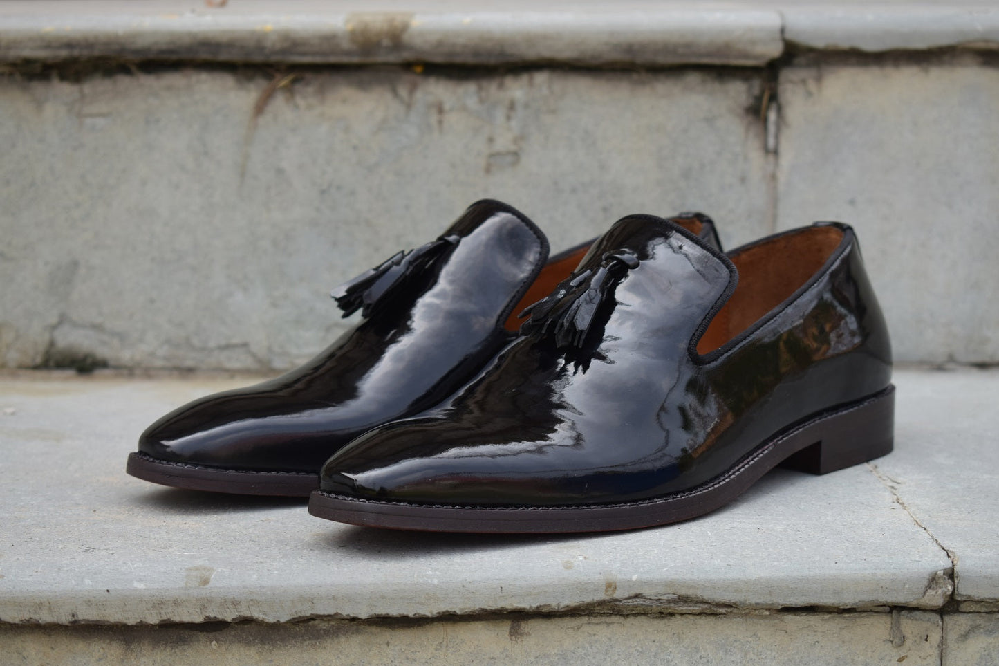 Adam Patent Slipon Shoes for Men