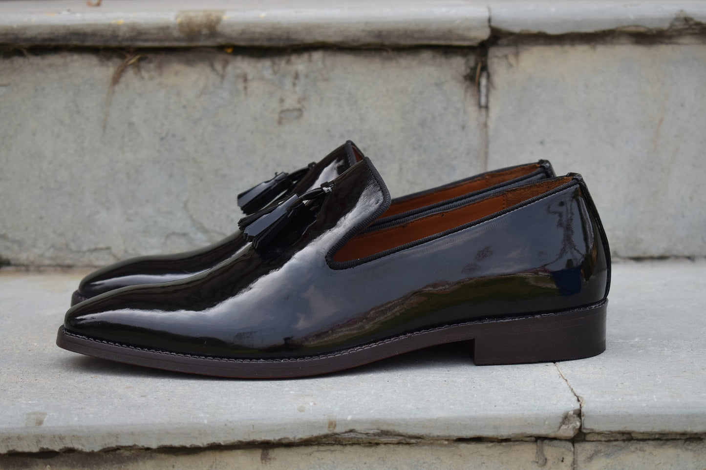 Adam Patent Slipon Shoes for Men