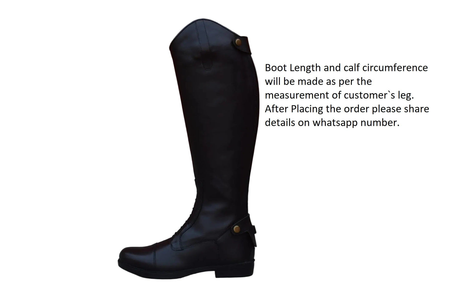 Men`s Horse Riding Leather Long Boots - Measurement as per Your Requirement | Check Video - SeeandWear