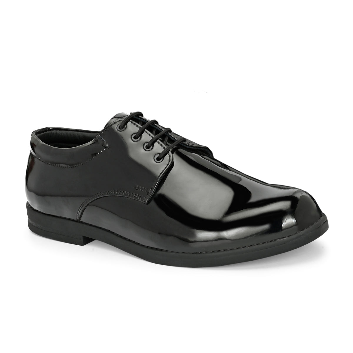 Black Patent Leather High Gloss Navy Coast Guard Uniform Shoes